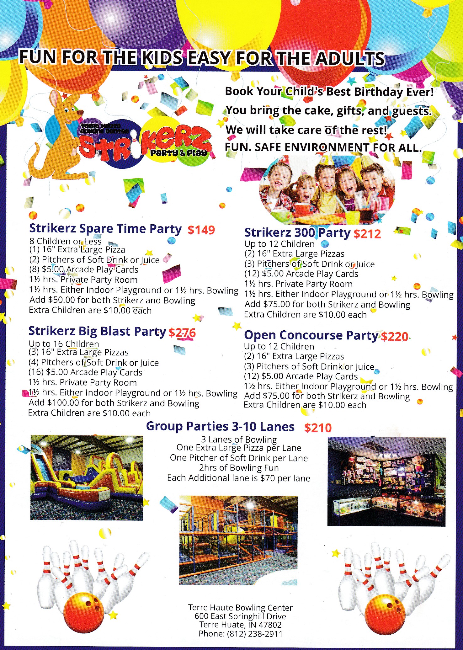birthday party flyer